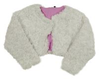 Biele kožušinové podšité bolerko