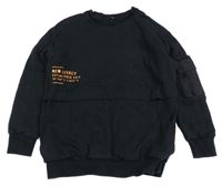 Čierna mikina s nápisom George