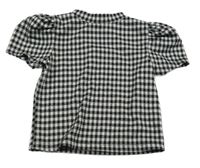 Čierno-sivé kockované úpletové tričko Matalan