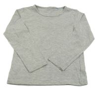 Sivé melírované tričko