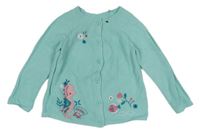 Svetlomodrý prepínaci ľahký sveter s mořským koníkem Tu