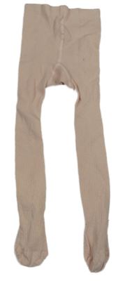 Světlerůžové žebrované punčocháče H&M