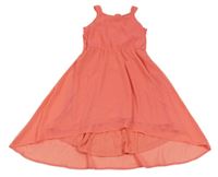 Korálové šifonové šaty C&A