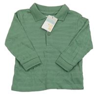 Nové - zelené vzorované polo triko Primark