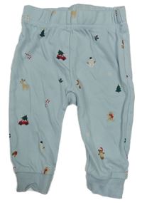 Svetlomodré tepláky s obrázkami George