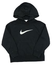 Černá mikina s logem a kapucí Nike