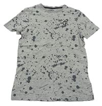 Sivé melírované skvrnité tričko F&F