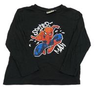 Černé triko se Spidermanem