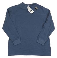 Nové - Šedomodrá rebrovaná ľahká mikina F&F