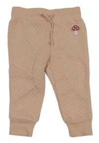 Svetloružové rebrované tepláky s houbou Liegelind