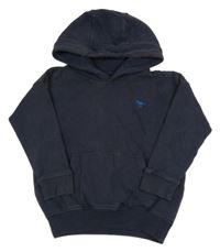 Tmavomodrá mikina s dinem a kapucňou Next