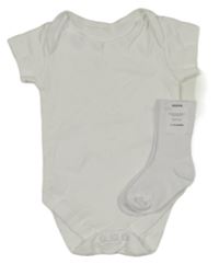 Nové - 2set - Bílé body + ponožky 
