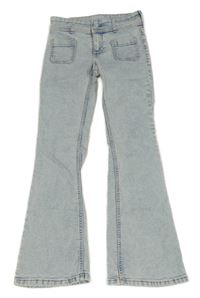 Světlemodré flare rifle H&M