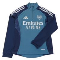 Modrá sportovní mikina s nápisy - Arsenal Adidas