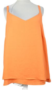 Dámský oranžový šifonový volný top George 