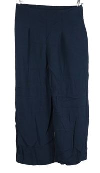 Dámské tmavomodré culottes kalhoty Nutmeg 