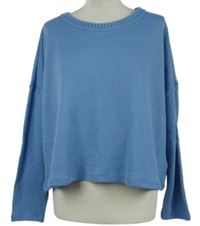 Dámsky svetlomodrý crop sveter M&S