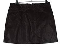 Dámská vínová koženková sukně New Look 