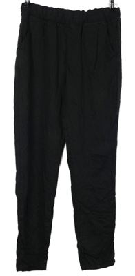 Dámské černé volné kalhoty Page One 