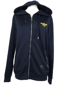 Pánská tmavomodrá sportovní propínací mikina s kapucí Project Paris 