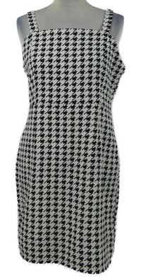 Dámske bielo-čierne vzorované šaty Shein