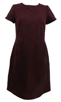 Dámske vínové zamatové šaty Esprit