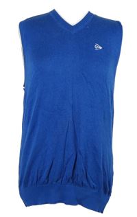 Pánska modrá svetrová vesta Dunlop