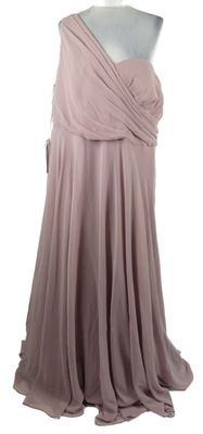 Nové - Dámské starorůžové šifonové dlouhé společenské šaty David´s Bridal