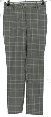 Dámske sivé kockované nohavice H&M