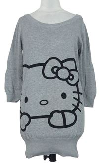 Dámska sivá svetrová tunika s Hello Kitty H&M