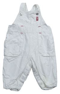 Biele plátenné podšité na traké nohavice H&M