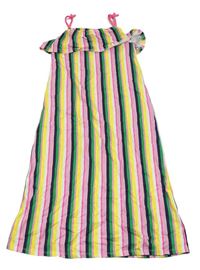 Farebné pruhované bavlnené šaty George