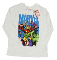 Biele tričko s Avengers Marvel