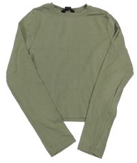 Khaki crop triko New Look