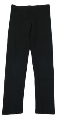 Čierne rebrované legíny H&M