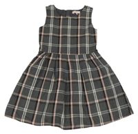 Sivo-farebné kockované šaty C&A