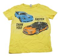 Žlté tričko s autami Dopodopo