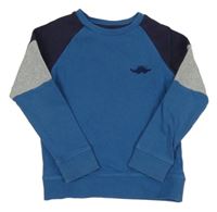 Modro-sivá mikina Mothercare