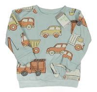 Nové - Světlemodrá mikina s auty Primark