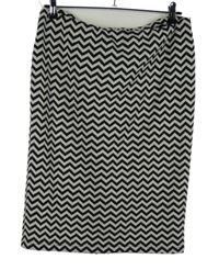 Dámská smeatnovo-černá vzorovaná pouzdrová sukně Bhs