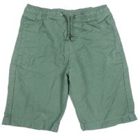 Khaki plátěné kraťasy M&S