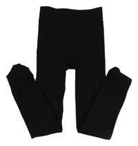 Černé thermo punčocháče