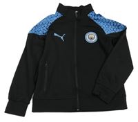 Černo-modrá fotbalová propínací mikina - Manchester City Puma