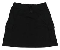 Čierna tepláková sukňa s vreckami C&A