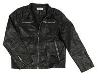 Černá koženková bunda H&M