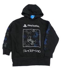 Nové - Černá mikina s ovladači a kapucí - PlayStation