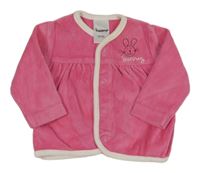 Ružová zamatová prepínaci mikina so zajícem Impidimpi