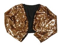 Bronzové flitrové bolérko Shein