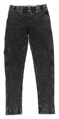 Tmavošedé legíny riflového vzhledu Pepperts