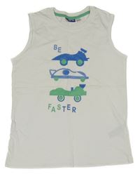 Biele tielko s autami Pepperts